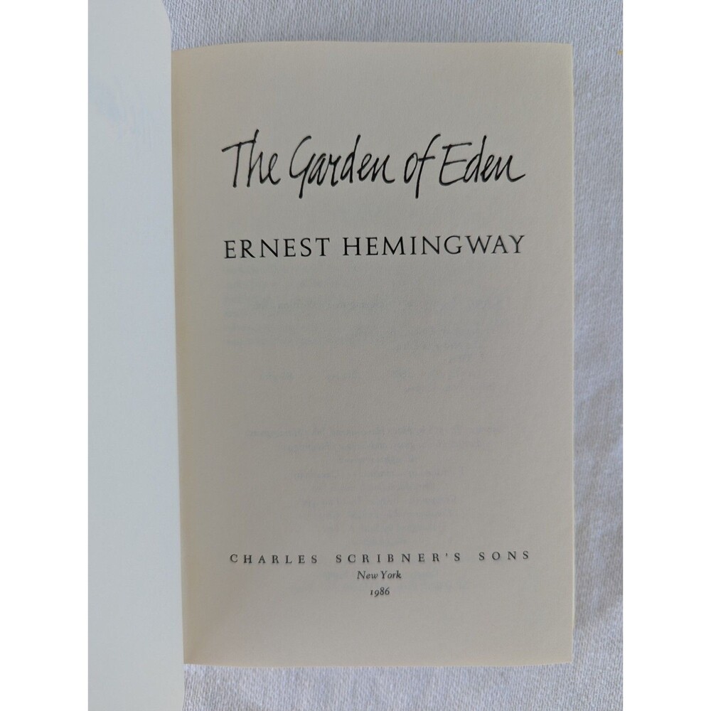 The Garden of Eden by ERNEST HEMINGWAY, 1st Edition First Printing HCDJ - Picture 5 of 13